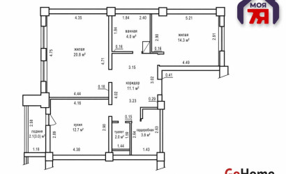 Купить 2-комнатную квартиру, Минск, Грушевская ул., 86(Московский район). Фото 2
