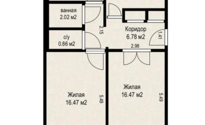 Купить 3-комнатную квартиру, Осиповичи, Рабоче-Крестьянская ул., 5. Фото 18