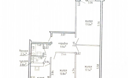Купить 3-комнатную квартиру, Заречье, Зареченская ул., 43. Фото 5