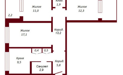 Купить 3-комнатную квартиру, Брест, ул. Советской Конституции, д. . Фото 8