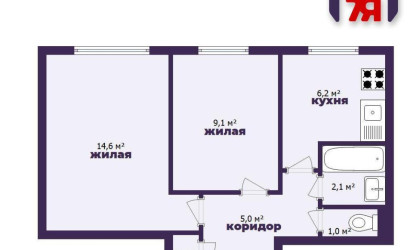 Купить 2-комнатную квартиру, Солигорск, Константина Заслонова ул., 30. Фото 18