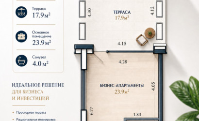 Продажа помещения, Минск, Михаила Савицкого, 24, 45.8 кв.м.. Фото 2