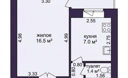 Купить 1-комнатную квартиру, Молодечно, Хмельницкого ул., 36. Фото 9