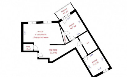 Купить 3-комнатную квартиру, Минск, Дроздовича ул., 6 (Ленинский район). Фото 51