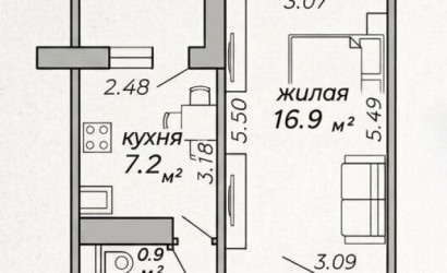 Купить 1-комнатную квартиру, Минск, Лещинского ул., 11(Фрунзенский район). Фото 1