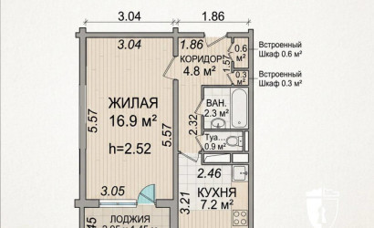 Купить 1-комнатную квартиру, Минск, Ландера, 52(Октябрьский район). Фото 11