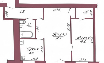 Купить 2-комнатную квартиру, Гродно, Дзержинского, 7. Фото 11