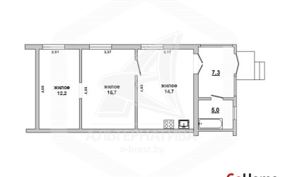 Купить 2-комнатную квартиру, Брест, Киевка, ул. Пионерская. Фото 14