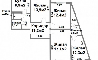 Купить 4-комнатную квартиру, Минск, Прушинских ул., 42 (Ленинский район). Фото 20