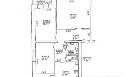 Купить 3-комнатную квартиру, Барановичи, Железнодорожная, 16/1. Фото 2
