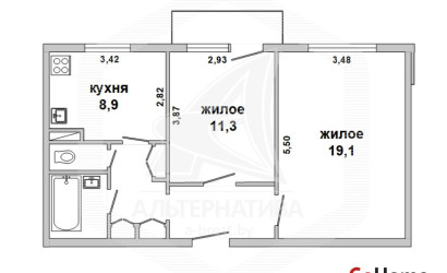 Купить 2-комнатную квартиру, Жабинка, , . Фото 2