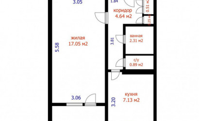 Купить 1-комнатную квартиру, Минск, Корженевского ул., 31 (Октябрьский район). Фото 20