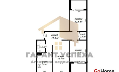 Купить 3-комнатную квартиру, Брест, ул. Орловская, д. . Фото 20