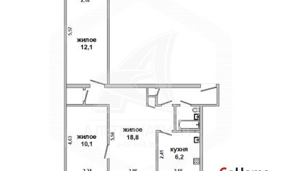 Купить 3-комнатную квартиру, Брест, Центр, пр-т Машерова. Фото 11