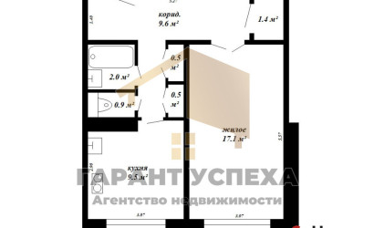 Купить 1-комнатную квартиру, Брест, просп. Партизанский, д. . Фото 17