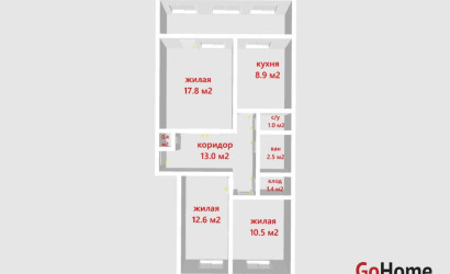 Купить 3-комнатную квартиру, Минск, Богдановича ул., 139/а(Советский район). Фото 39