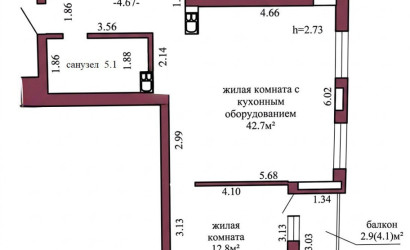 Купить 2-комнатную квартиру, Гродно, Советских Пограничников, 57. Фото 12