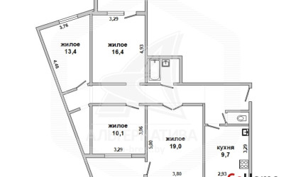 Купить 4-комнатную квартиру, Брест, Восток, ул. Московская. Фото 17