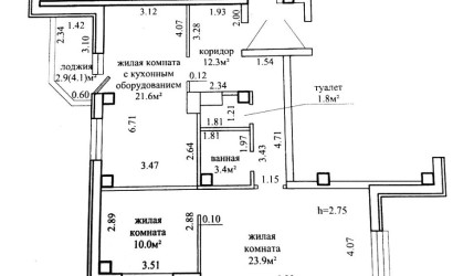 Купить 3-комнатную квартиру, Гродно, Ивана Якубовского, 9А. Фото 16
