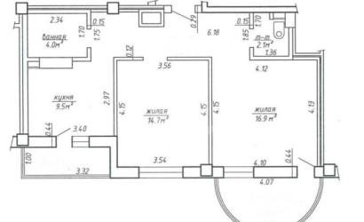 Купить 2-комнатную квартиру, Минск, Железнодорожная ул., 44 (Московский район). Фото 5