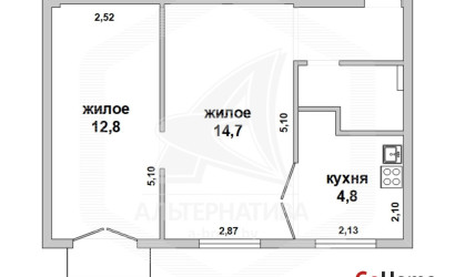 Купить 2-комнатную квартиру, Брест, Центр, ул. Наганова. Фото 1