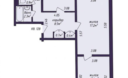 Купить 3-комнатную квартиру, Минск, Менделеева ул., 30 (Партизанский район). Фото 2