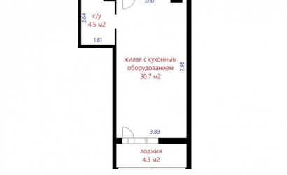Купить 1-комнатную квартиру, Минск, Макаенка ул., 12/Е (Первомайский район). Фото 27