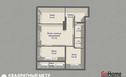 Купить 3-комнатную квартиру, Минск, ул. Игоря Лученка, д. 31 (Октябрьский район). Фото 20