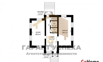 Купить дом, Тюхиничи, Мотыкальский с/с, 13.18 соток. Фото 17