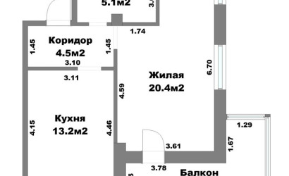 Купить 1-комнатную квартиру, Минск, Дзержинского просп., 11 (Московский район). Фото 25