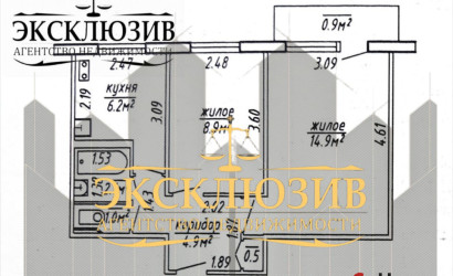 Купить 2-комнатную квартиру, Новополоцк, Молодежная ул., 117. Фото 1