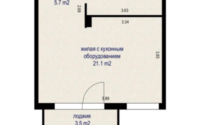 Купить 1-комнатную квартиру, Минск, Казимировская ул., 27(Фрунзенский район). Фото 14