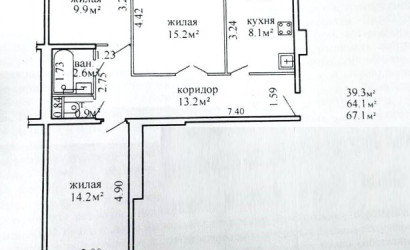 Купить 3-комнатную квартиру, Витебск, Чкалова ул., 32/4. Фото 8