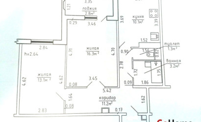 Снять 2-комнатную квартиру, Сеница, Набережная, 55Б. Фото 14