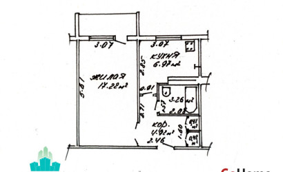 Купить 1-комнатную квартиру, Гомель, Карастояновой, 12. Фото 20