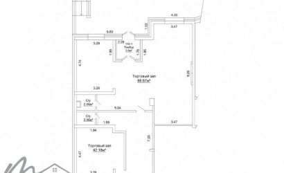 Аренда торгового помещения, Минск, Монюшко ул., 14,  от 44 до 114.4 кв.м.. Фото 10