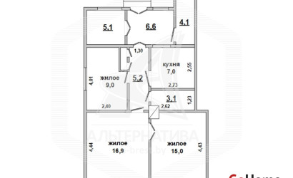 Купить 3-комнатную квартиру, Каменец, , . Фото 1