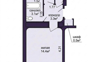 Снять 1-комнатную квартиру, Минск, ул. Бельского, д. 17 (Фрунзенский район). Фото 20