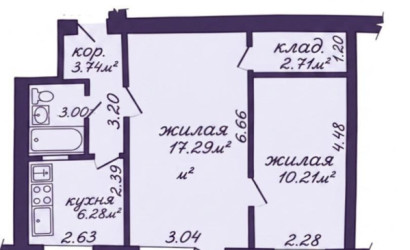 Купить 2-комнатную квартиру, Минск, Городской Вал ул., 9(Московский район). Фото 19