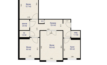 Купить 3-комнатную квартиру, Минск, просп. Любимова, д. 15/3 (Московский район). Фото 10