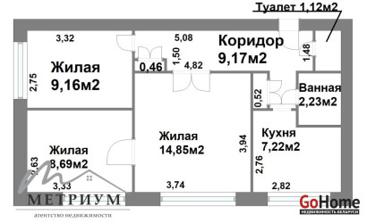 Купить 3-комнатную квартиру, Минск, Кольцова ул., 8/1 (Советский район). Фото 1