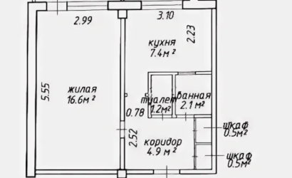 Купить 1-комнатную квартиру, Минск, просп. Пушкина, д. 36 (Фрунзенский район). Фото 19