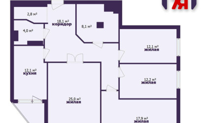 Купить 4-комнатную квартиру, Минск, Каховская ул., 26 (Центральный район). Фото 35