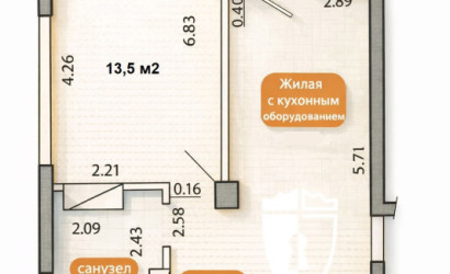 Купить 2-комнатную квартиру, Минск, Кузьмы Минина, 4(Московский район). Фото 1