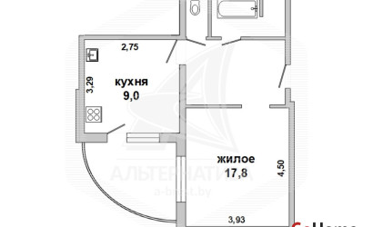 Купить 1-комнатную квартиру, Брест, Восток, ул. Московская. Фото 15