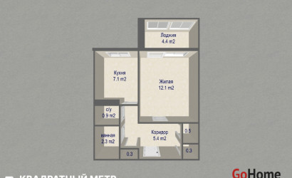 Купить 1-комнатную квартиру, Минск, ул. Байкальская, д. 66/1 (Заводской район). Фото 20