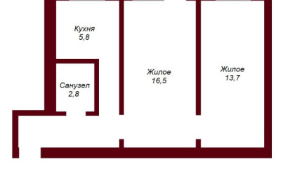 Купить 2-комнатную квартиру, Брест, ул. Интернациональная, д. . Фото 8