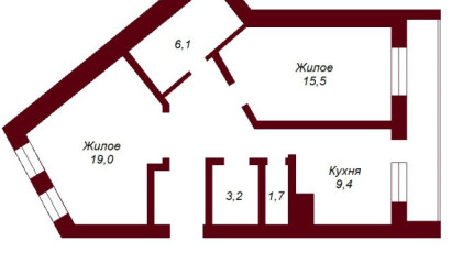 Купить 2-комнатную квартиру, Брест, ул. Московская, д. . Фото 12