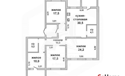Купить 4-комнатную квартиру, Брест, Центр, ул. Воровского. Фото 11
