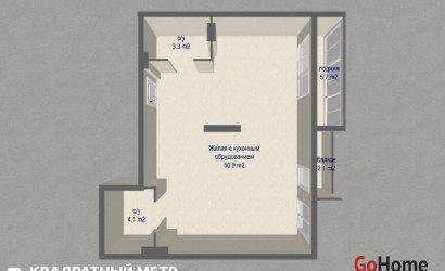 Купить 3-комнатную квартиру, Минск, Савицкого ул., 23 (Октябрьский район). Фото 21